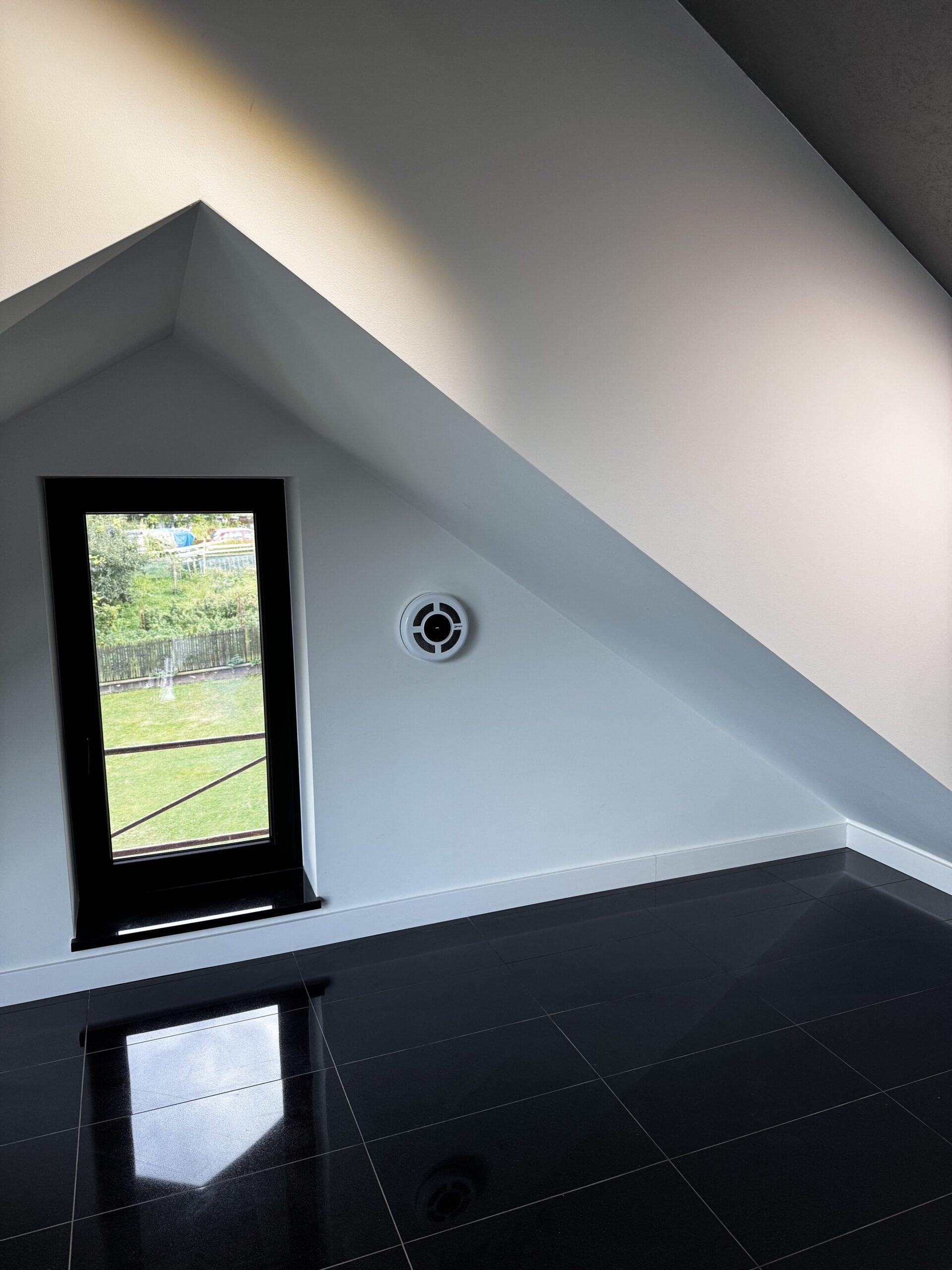 Rekuperator w salonie